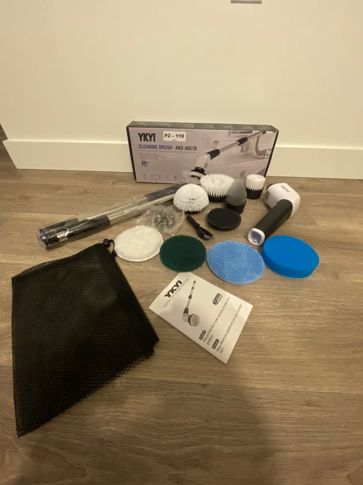 🧼 Cordless Electric Spin Scrubber with Long Handle - photo 2
