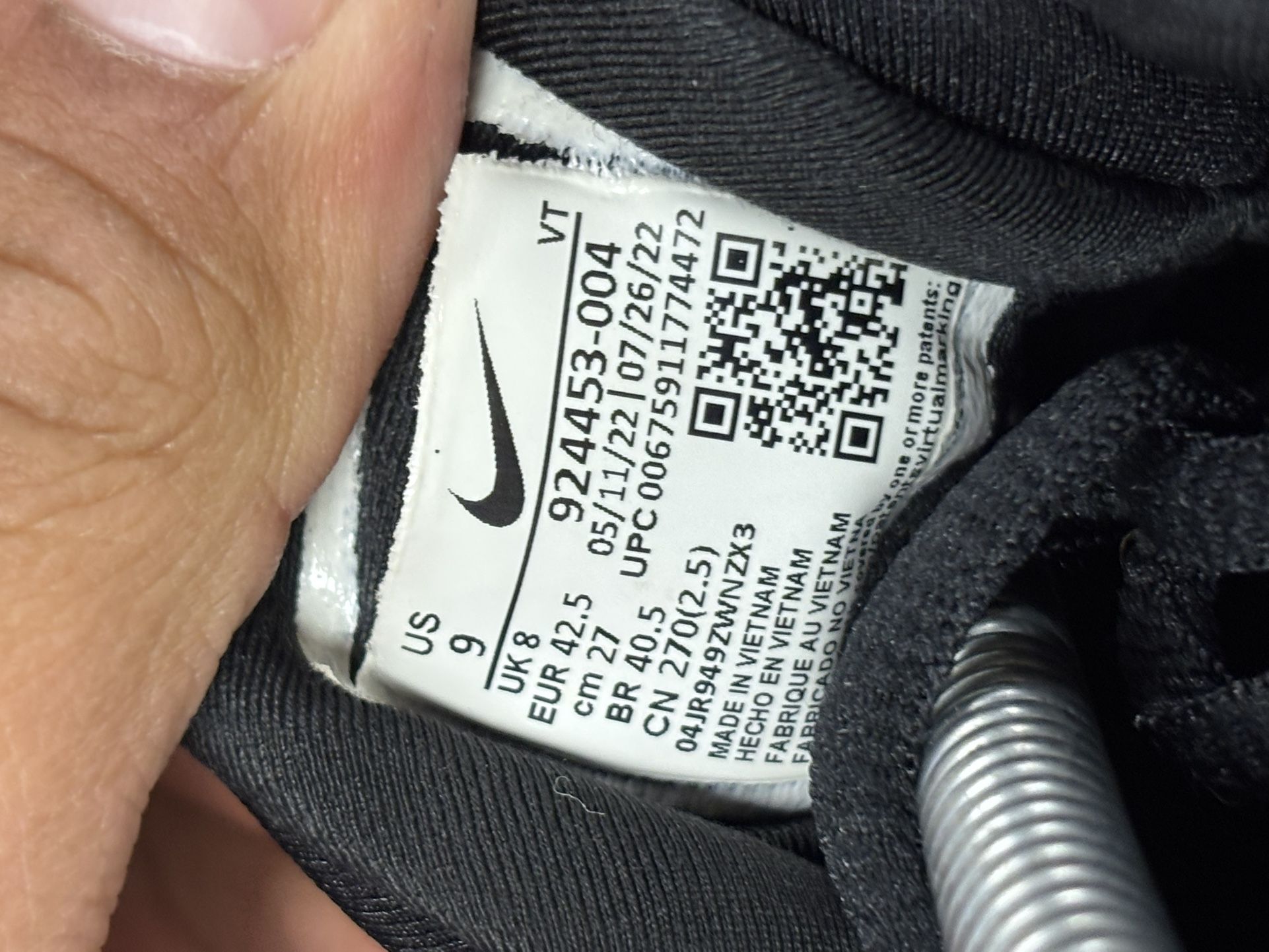 Nike Air Vapor max Plus Triple Black - photo 5