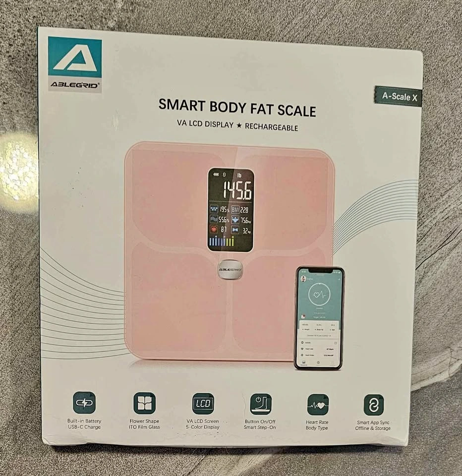Body Fat Smart Scale Bluetooth LCD Display- Rosegold - see photo