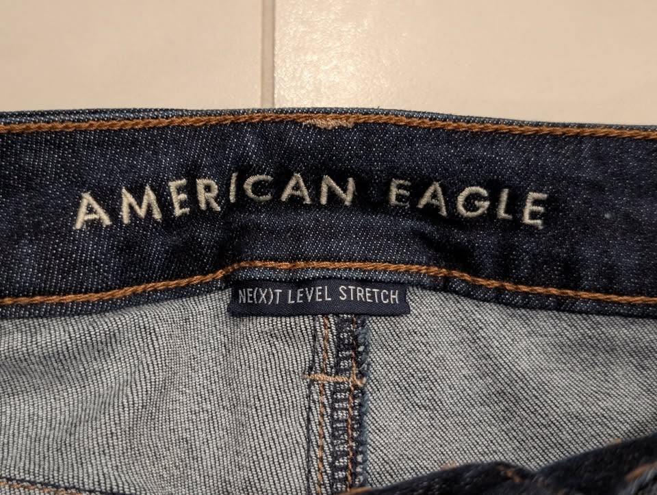 American Eagle Dark Blue Hi-Rise Jegging Next Level Stretch Size - photo 2