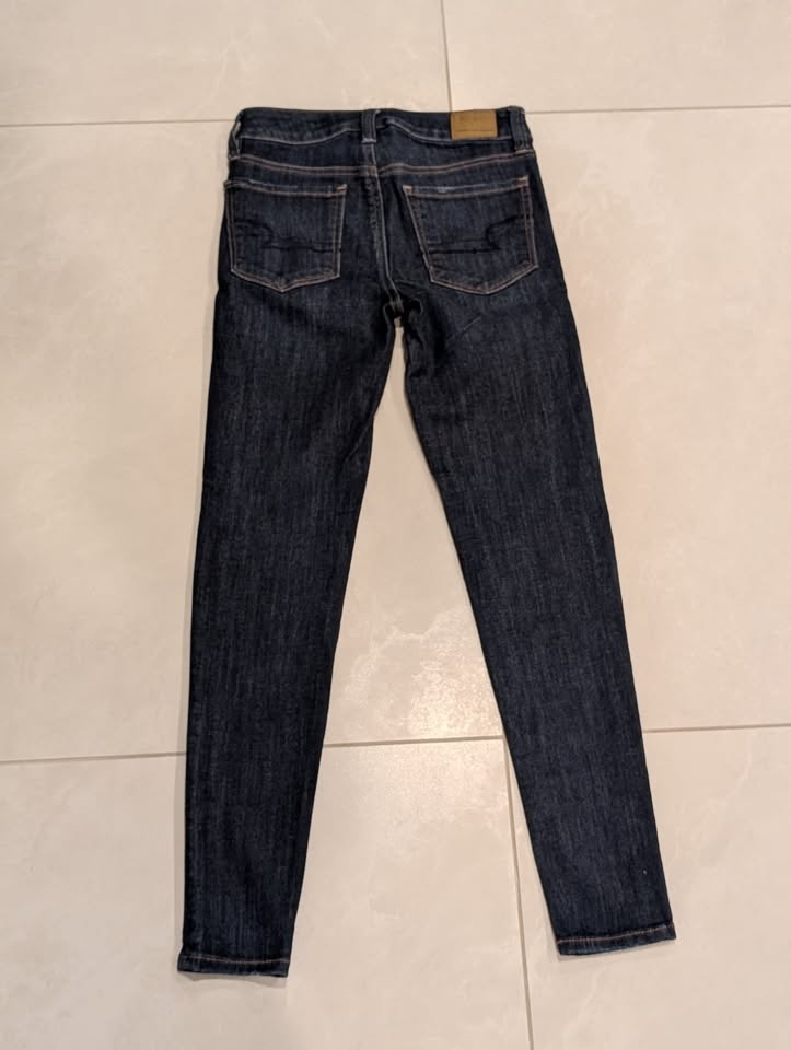 American Eagle Dark Blue Hi-Rise Jegging Next Level Stretch Size - photo 5