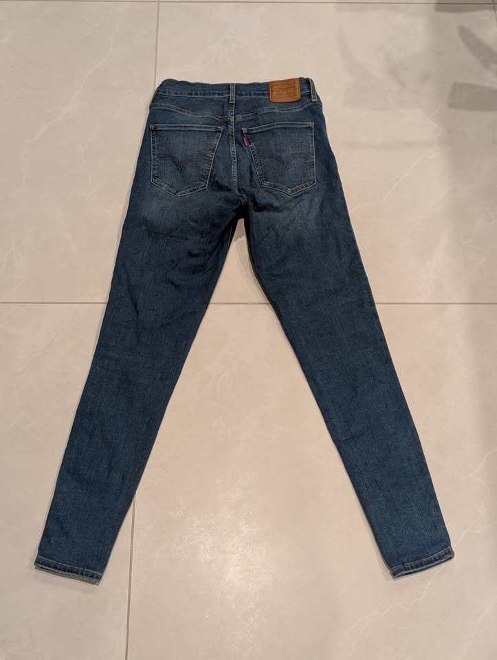 Levis Womens Blue Mile High Super Skinny Jean Size 28 - photo 3