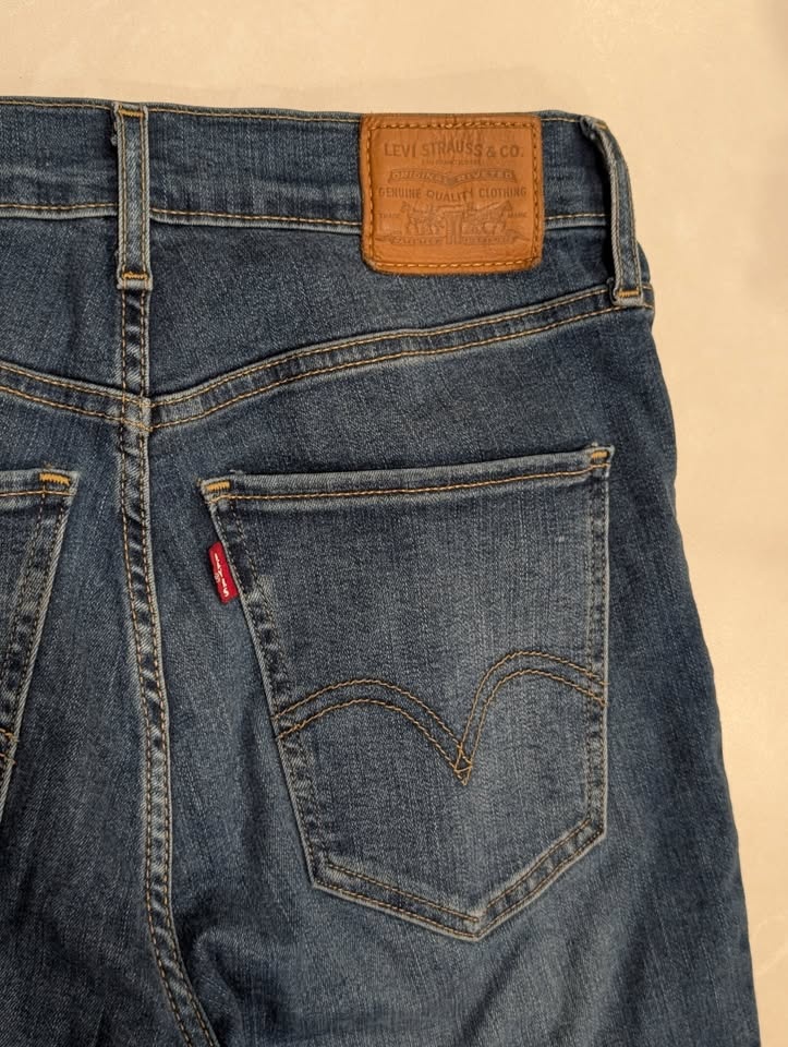 Levis Womens Blue Mile High Super Skinny Jean Size 28 - photo 4