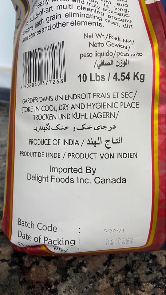 Delight Everyday Basmati Rice, unopened 10 lb bag - photo 3
