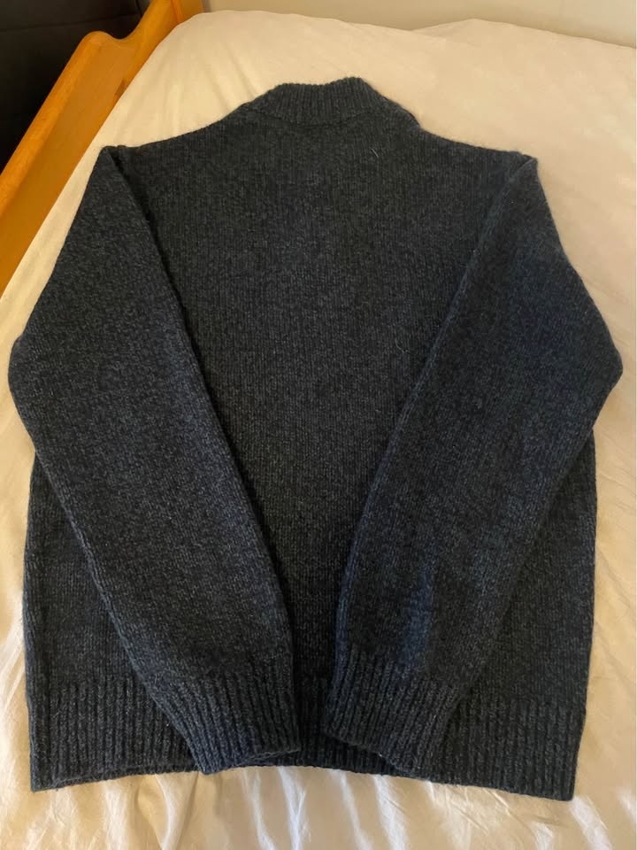 L.L. Bean Ragg Wool Henley Sweater Large - photo 4