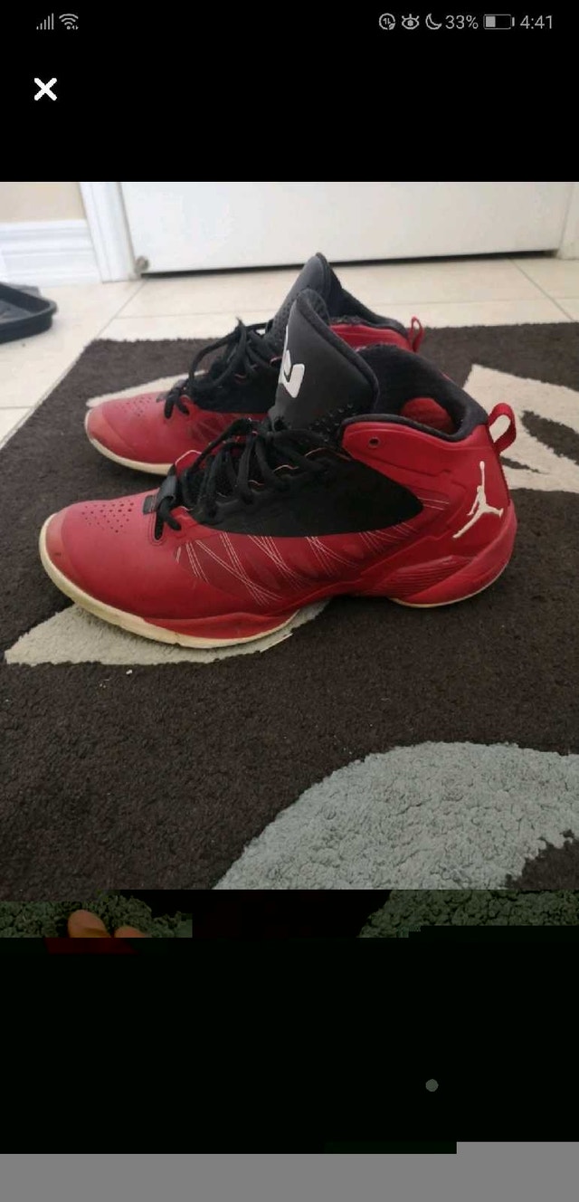 Air Jordan Lunarlon – Red & Black – Size 10.5 – Good Condition - photo 3