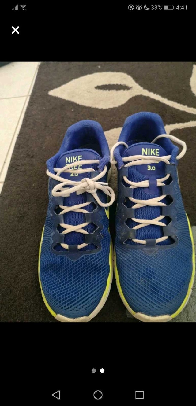 Nike Free 3.0 – Blue & Yellow – Size 12 – Good Condition