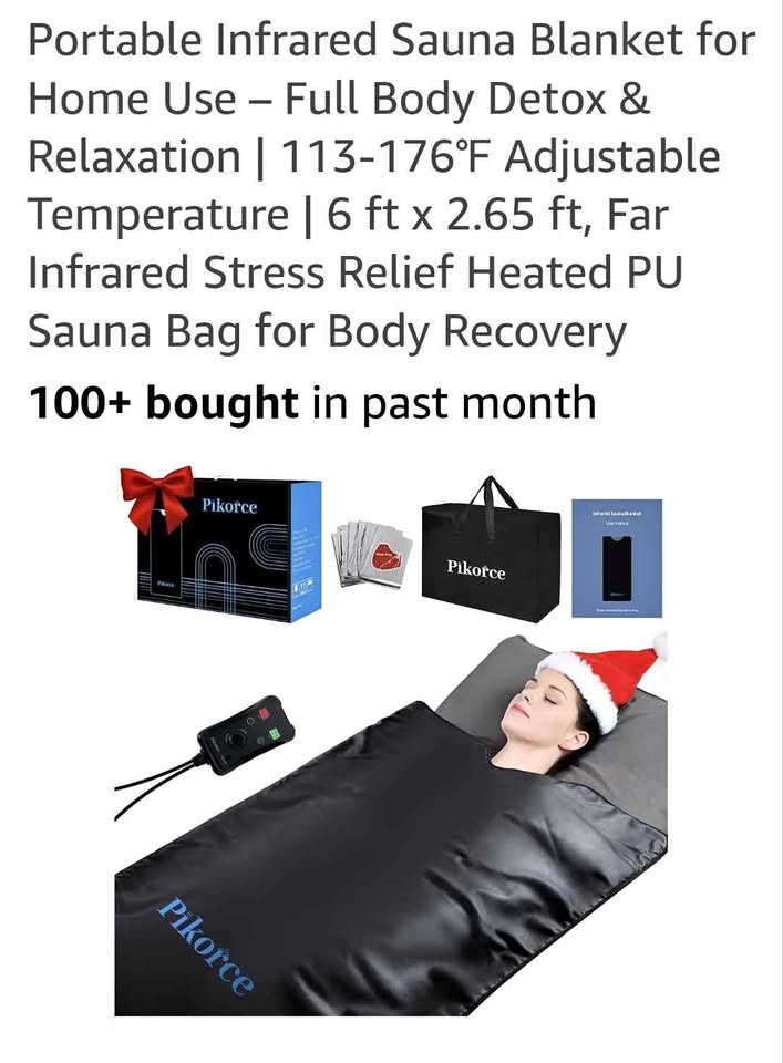 Portable Infrared Sauna Blanket – 6 ft x 2.65 ft BRAND NEW