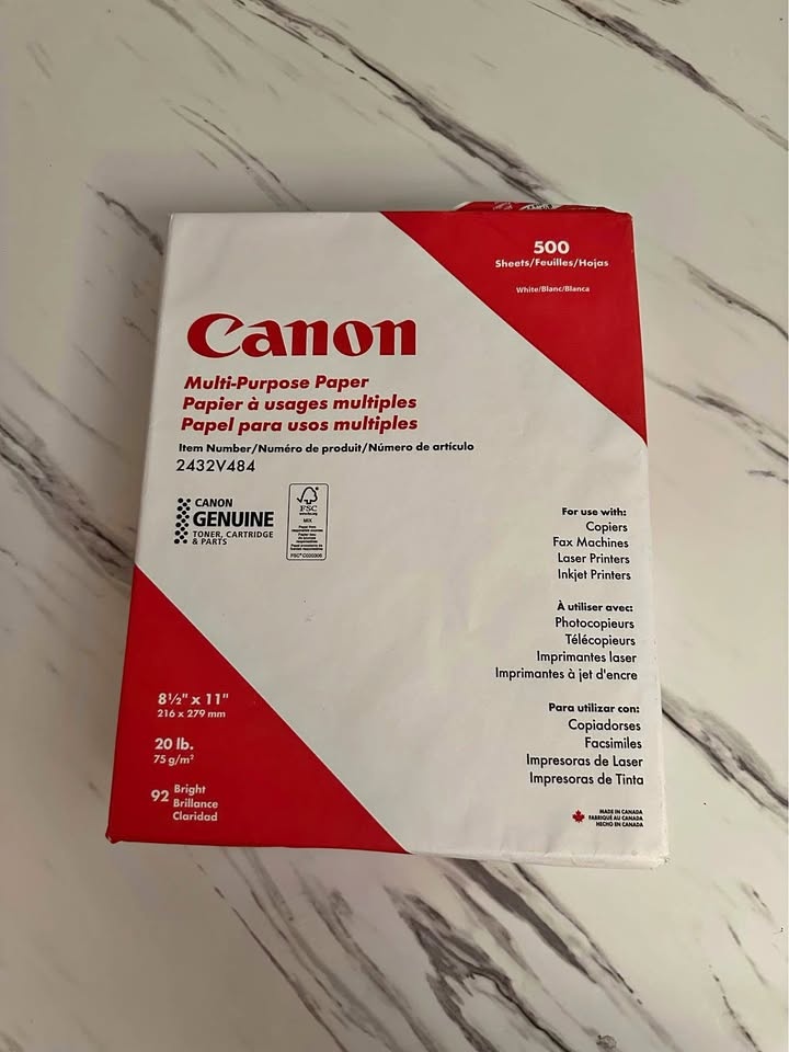 Multi-Purpose Copy Paper - Letter 8.5" x 11" (500-Pack)