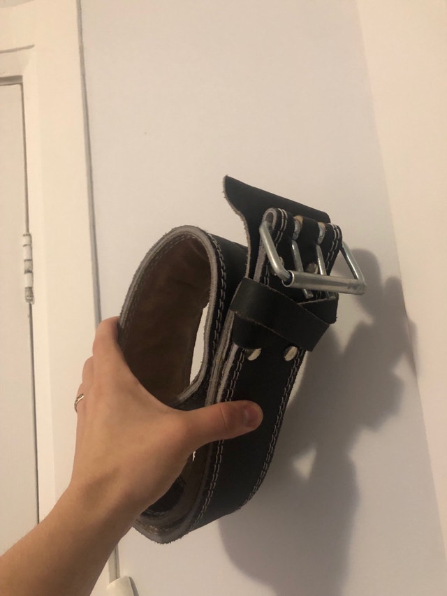 Weightlifting leather Belt M