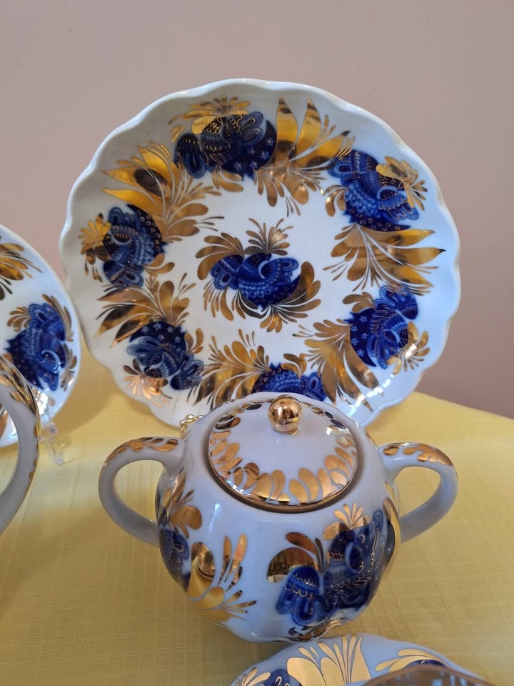 Lomonosov Porcelain Coffeepot Golden Garden 24 pcs - photo 5