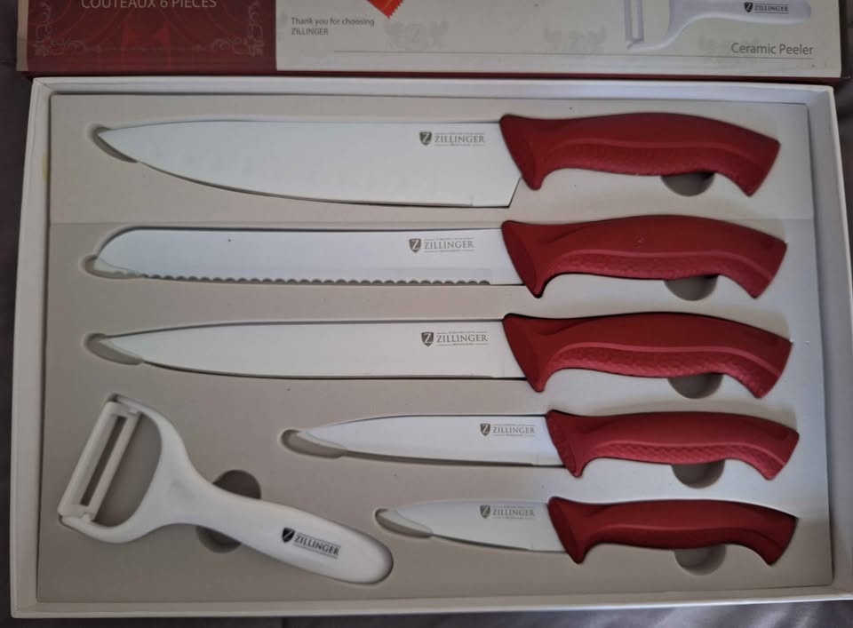 Zillinger 6 Pieces Knife Set Model # ZL-830 Switzerland best off - photo 4