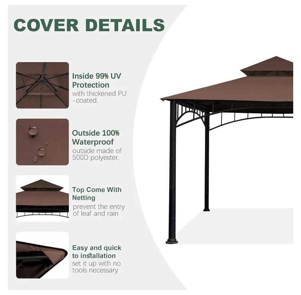 Replacement Canopy for Target Madaga Gazebo - photo 3