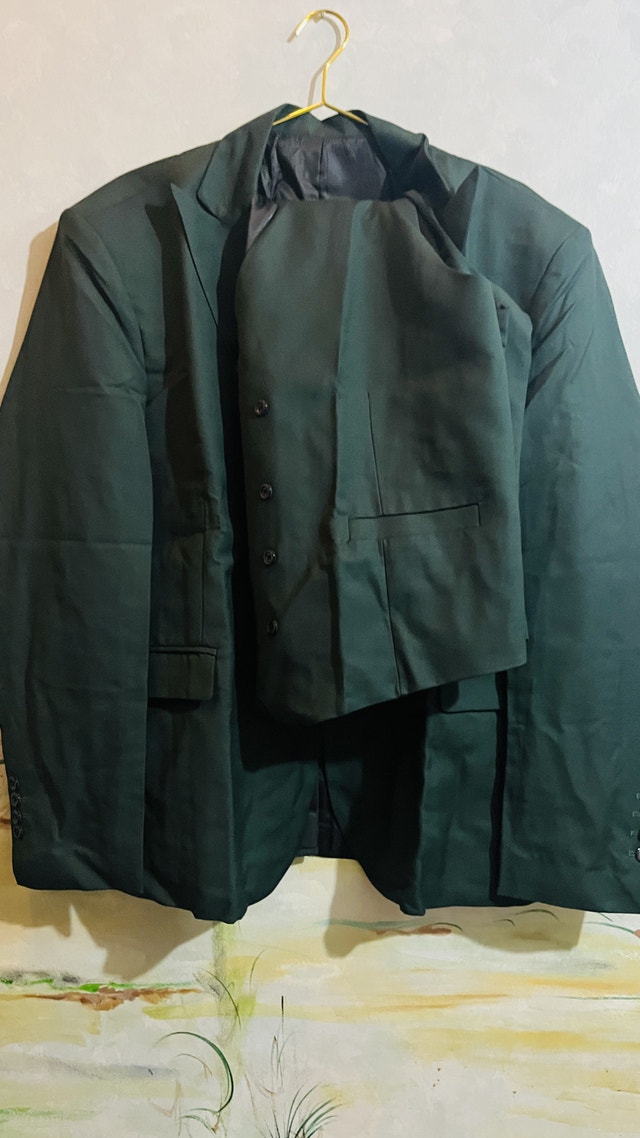 Forest Green Men Formal Suit For All Ocassions-Size 3 - photo 2