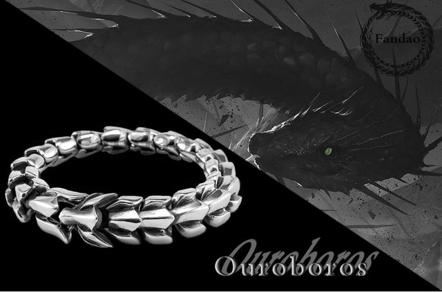 Mens Viking Dragon Chain Bracelet! - photo 2