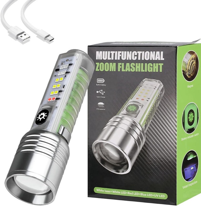Multifunctional Zoom Flashlight!