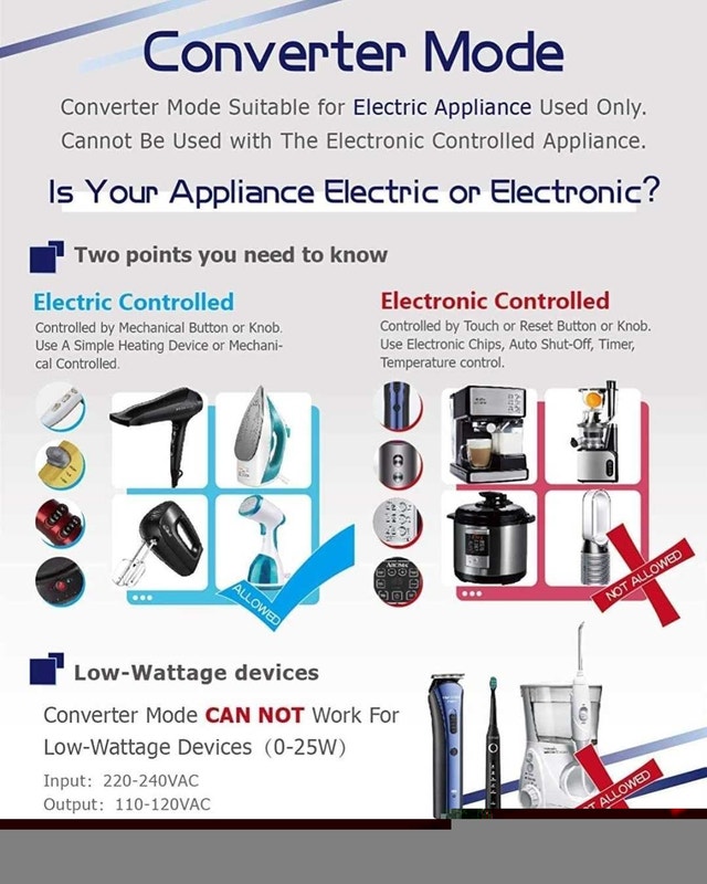 TRAVEL ADAPTER AND STEP DOWN CONVERTER - photo 4