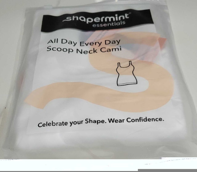 SHAPERMINT SCOOP NECK CAMI, XXL WHITE - photo 3