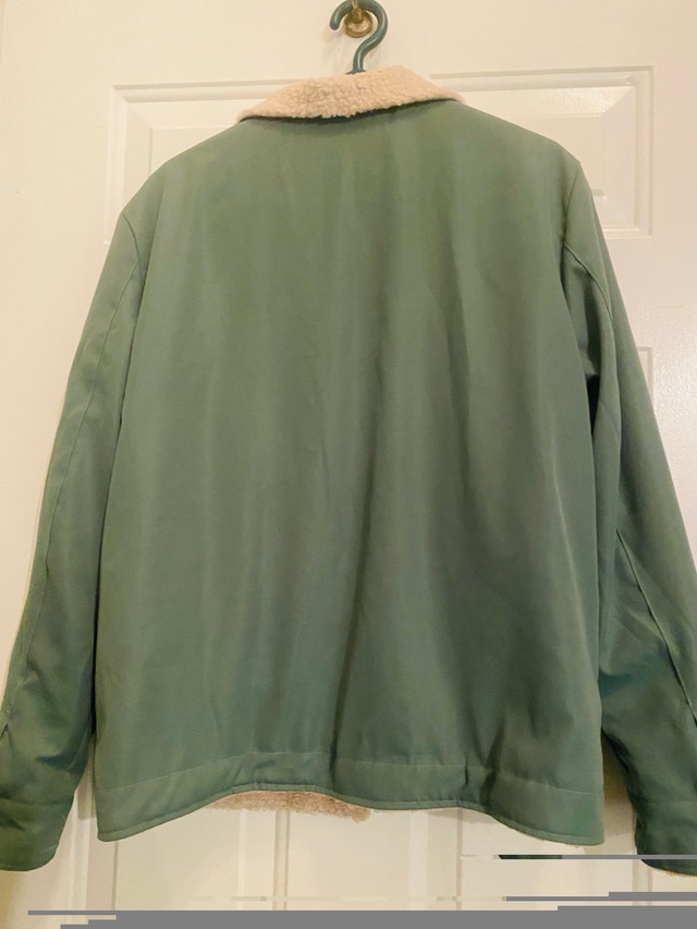 Men's Sherpa Fleece Lined Cargo Jacket! Size S - photo 3