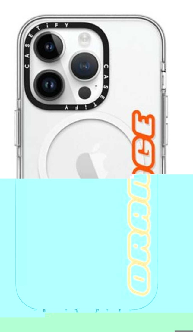 CLEAR MAGSAFE CASE FOR IPHONE 14 PRO, ORANGE - photo 3