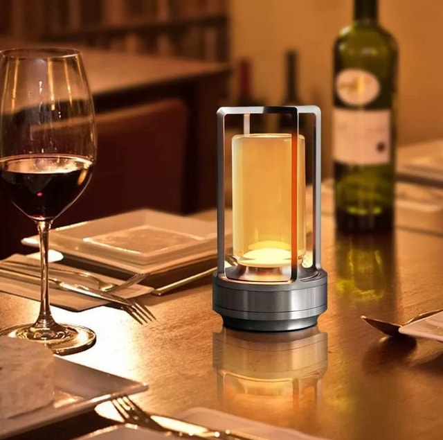 Rechargeable Table Lamp! Silver