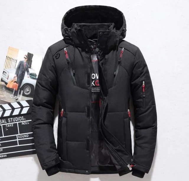 Men’s Down Jacket Hooded! Size L