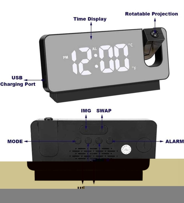 LED PROJECTION CLOCK - photo 2