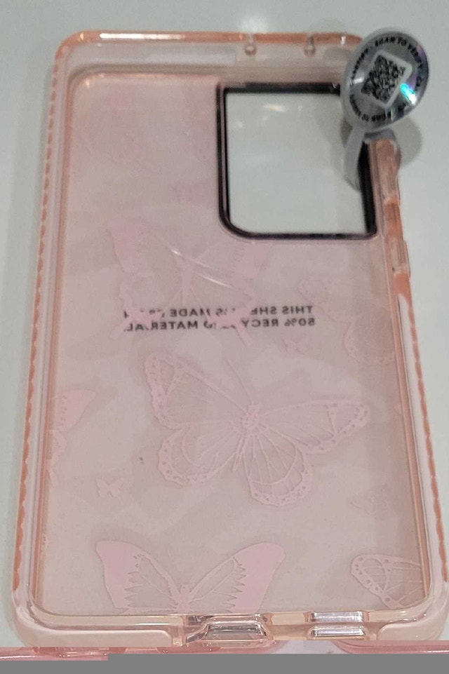 CASE FOR S21 ULTRA, WHITE TRANSPARENT BUTTERFLY - photo 3