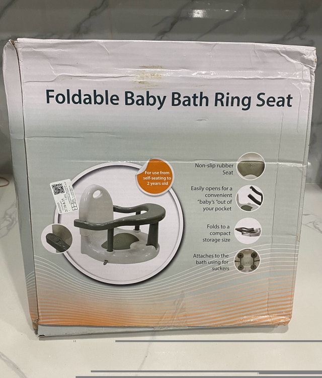 Non-Slip Folding Baby Bath Ring Seat! - photo 4