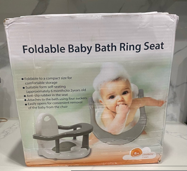Non-Slip Folding Baby Bath Ring Seat! - photo 5