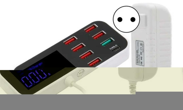 ULTRA THIN 8- PORT USB DISPLAY CHARGER - photo 2