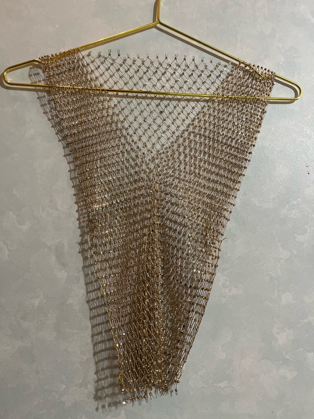 Crystal mesh crop top !
