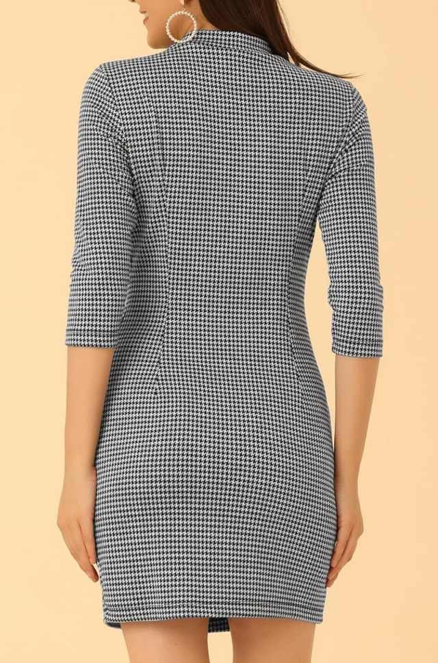 Mock Neck Mini Dress-Size M - photo 3