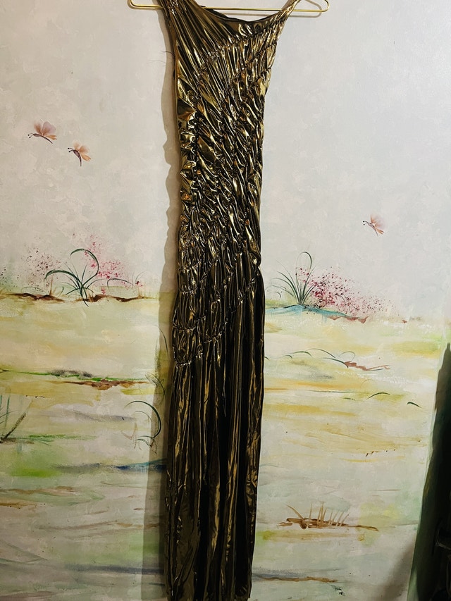 LORAGAL Gold Dress-size S - photo 3