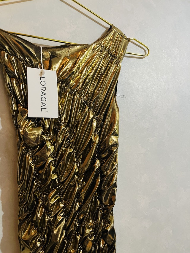 LORAGAL Gold Dress-size S - photo 5