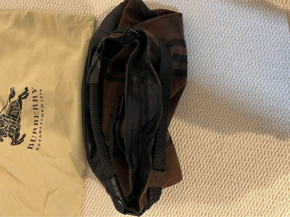 Authentic Burberry Brown Check Shoulder Bag - photo 3