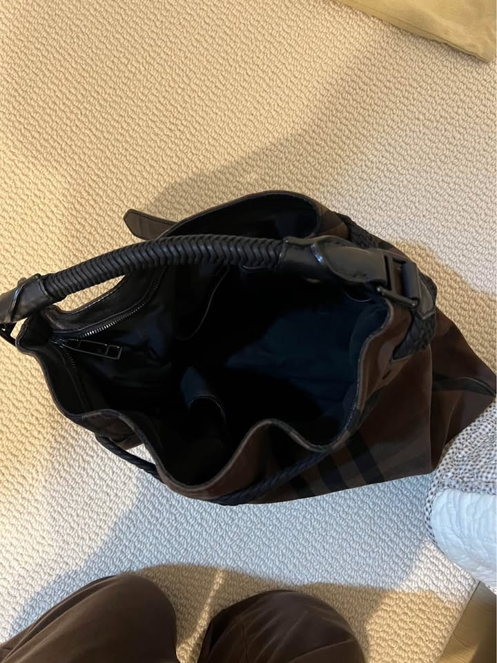 Authentic Burberry Brown Check Shoulder Bag - photo 4