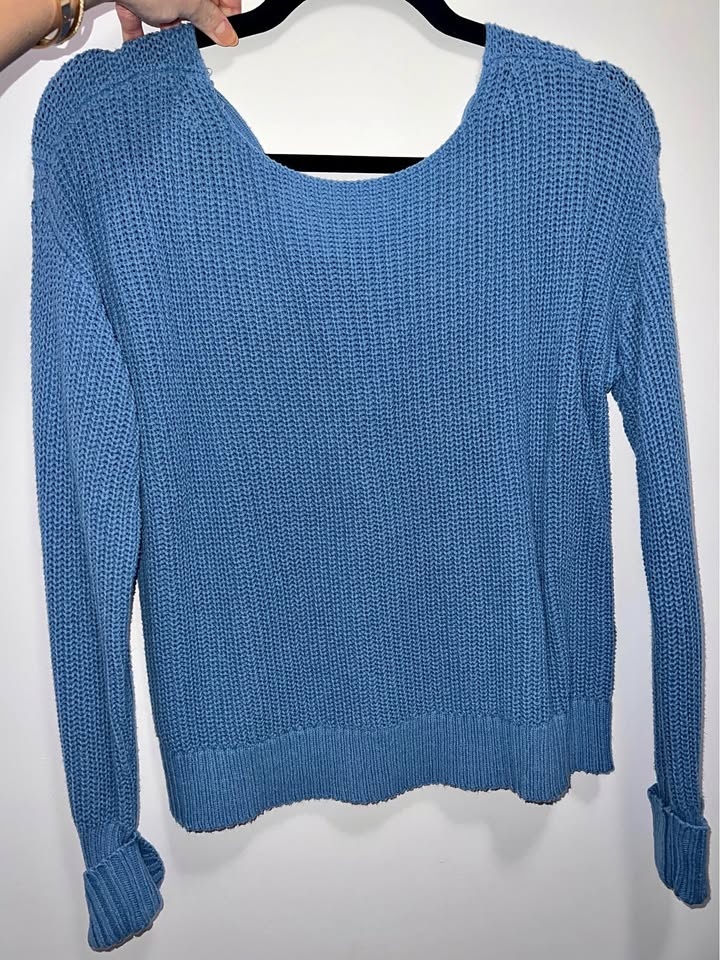 American Eagle Blue Oversized Sweater