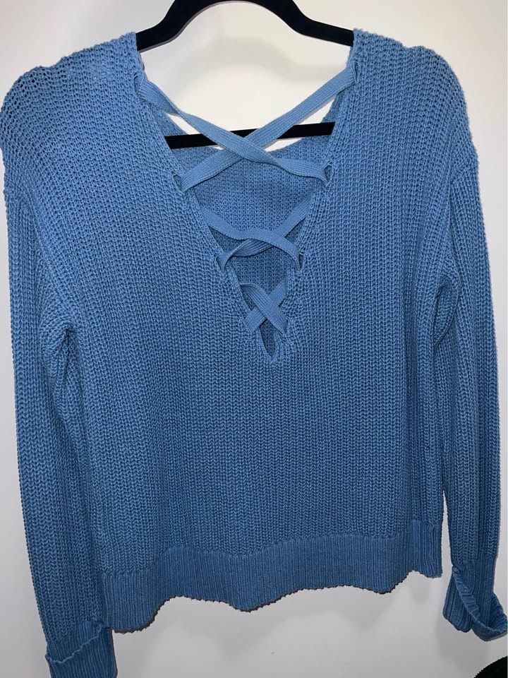 American Eagle Blue Oversized Sweater - photo 2