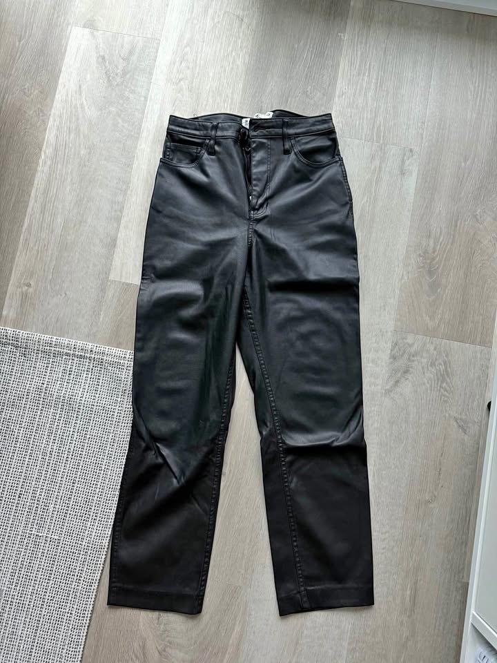 HOLLISTER Black Faux Leather Pants