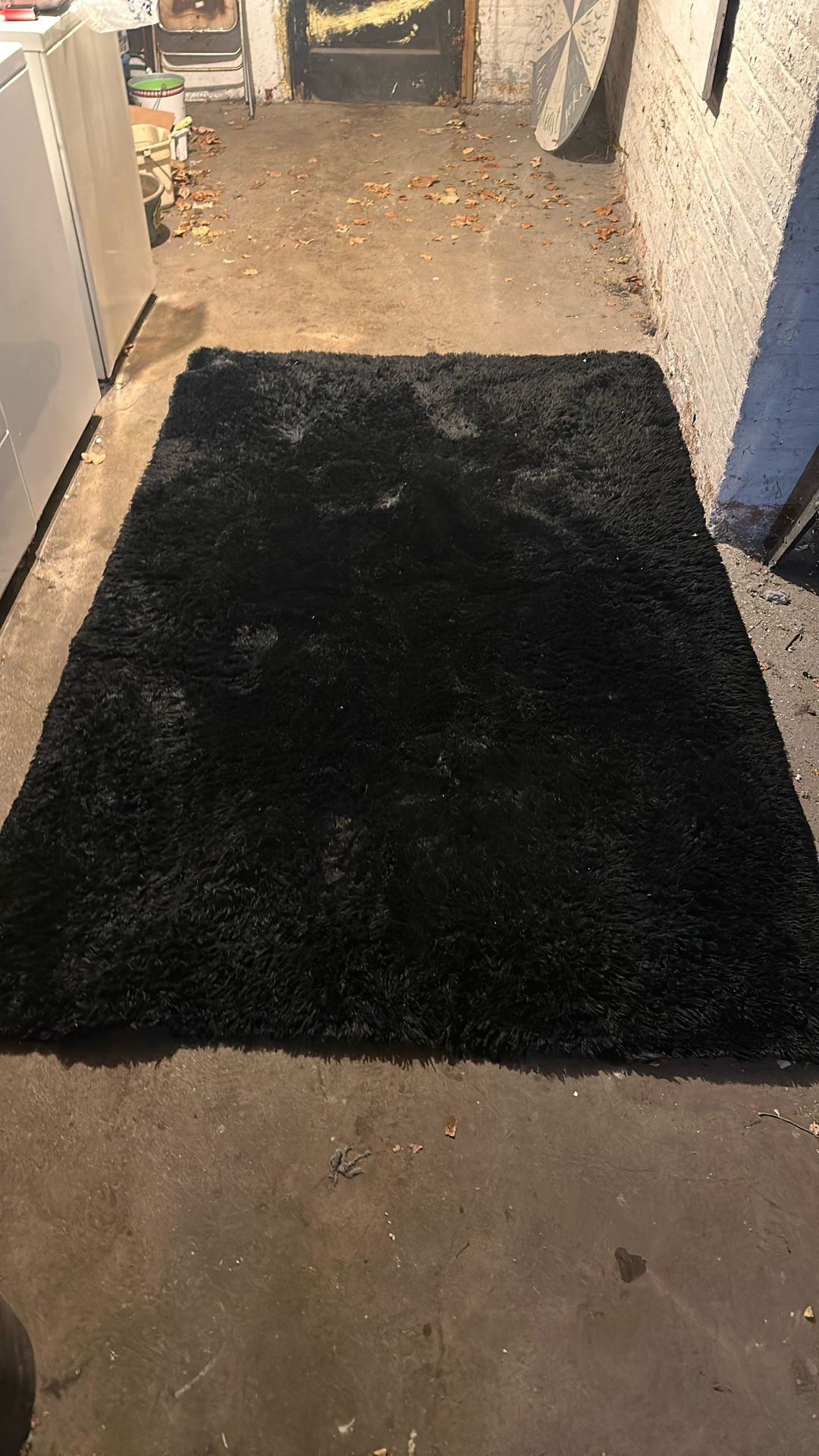 Throw Rug Faux Black Fur - photo 3