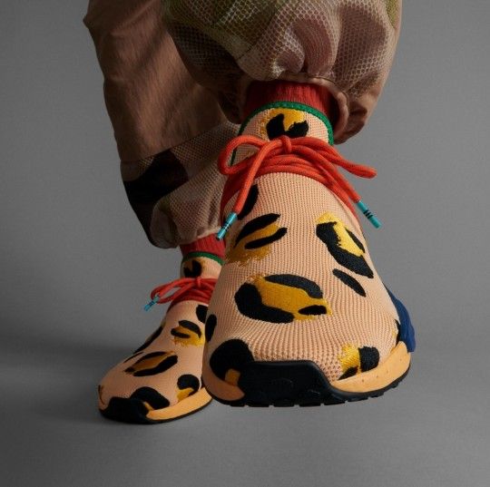 Pherelle X NMD HUMAN RACE ANIMAL PRINT "PULSE AMBER "