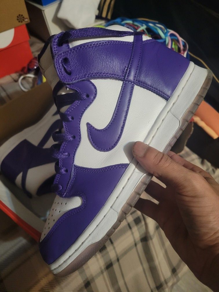 W Nike Dunk Hi Varsity Purple