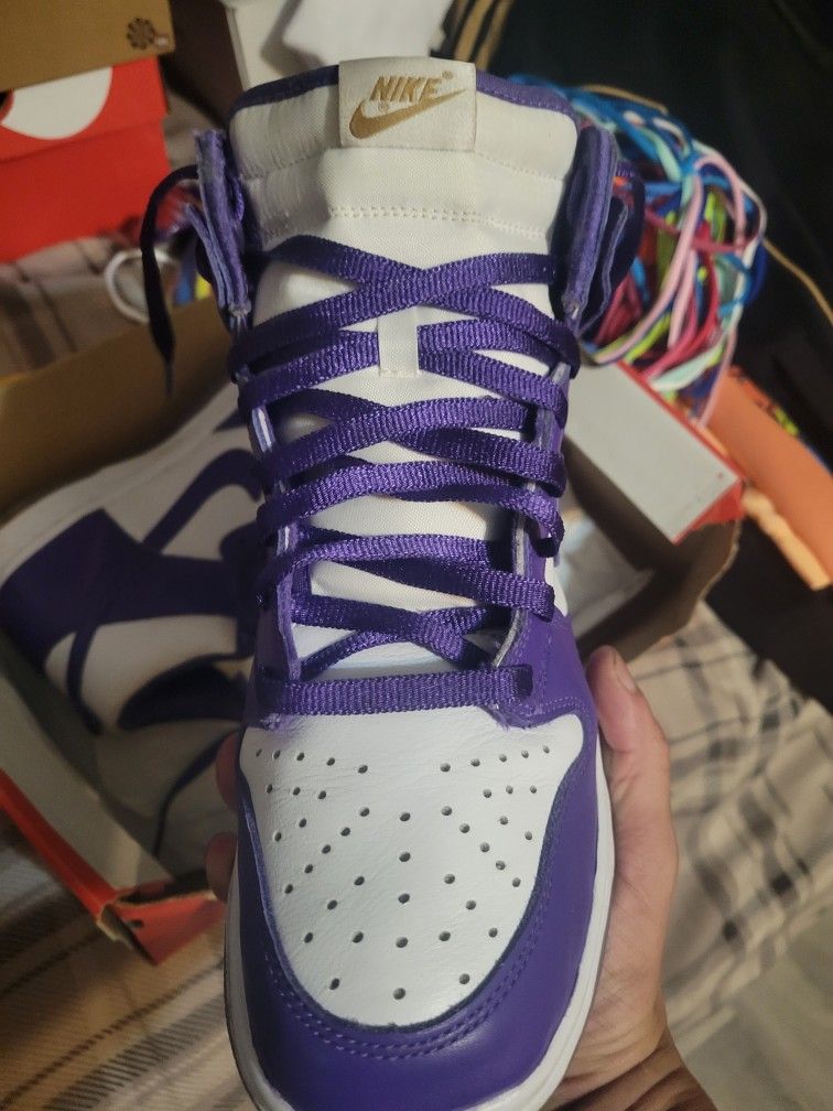 W Nike Dunk Hi Varsity Purple - photo 2