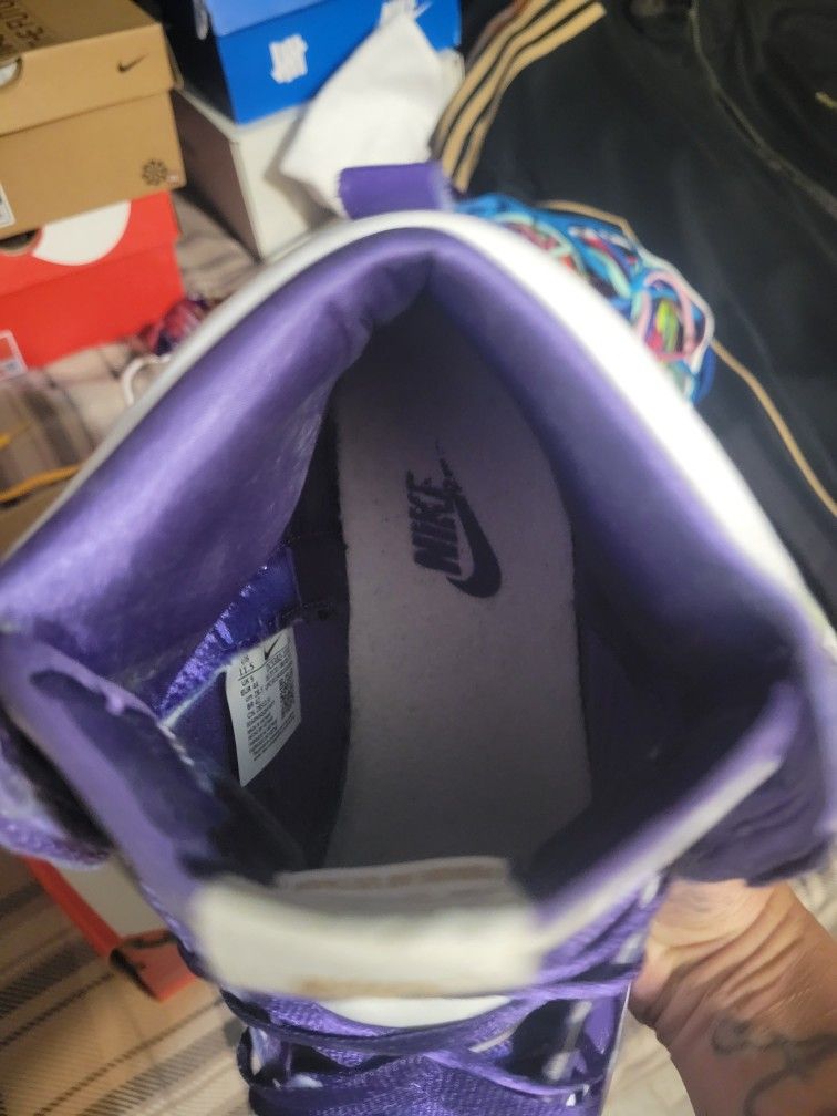 W Nike Dunk Hi Varsity Purple - photo 3