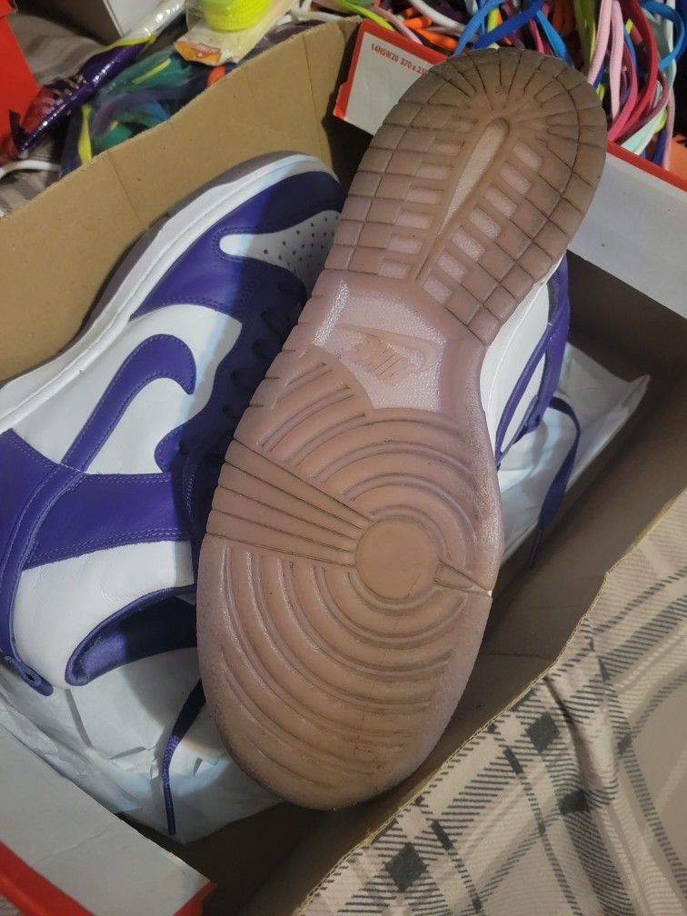 W Nike Dunk Hi Varsity Purple - photo 4