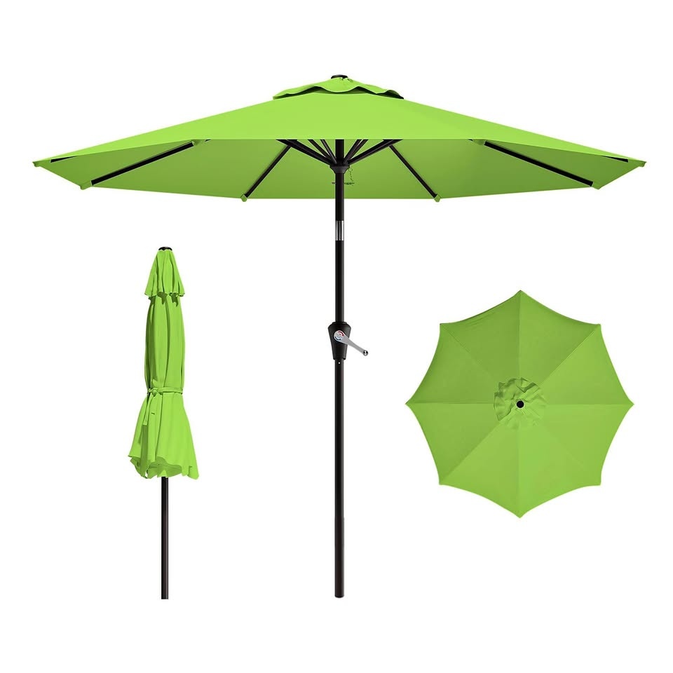 FREE 9 ft Patio Umbrella – Apple Green
