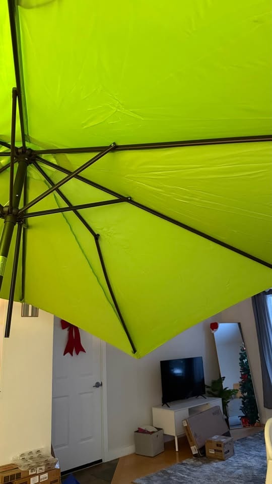 FREE 9 ft Patio Umbrella – Apple Green - photo 2