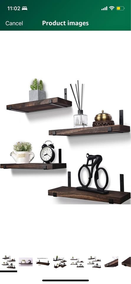 Rustic Wood Floating Shelves for Wall Farmhouse Wooden Wall Shel