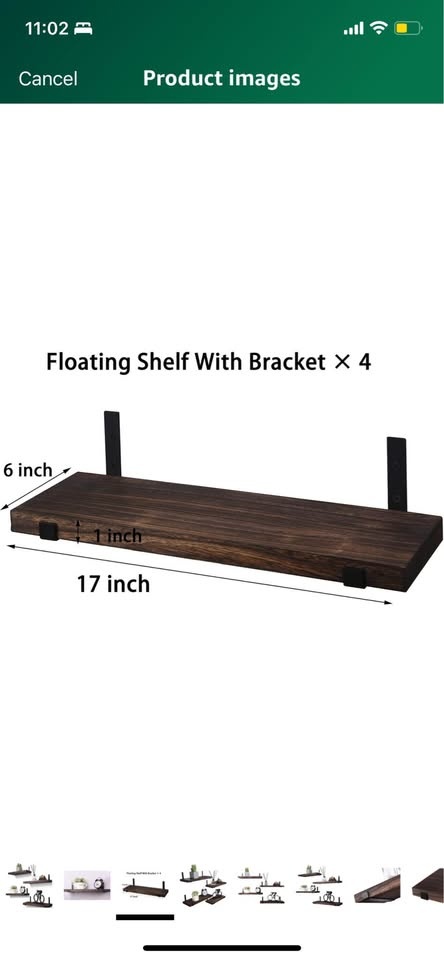 Rustic Wood Floating Shelves for Wall Farmhouse Wooden Wall Shel - photo 4